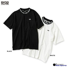 特価【SY32 by SWEET YEARS】23SS NECK DESIGN MINI METALLIC TAG TEE 13044 Tシャツ レアルスポーツ
