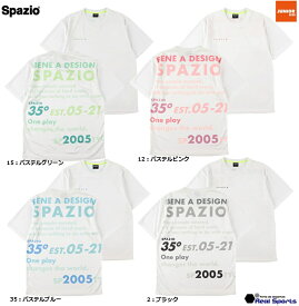 特価【Spazio スパッツィオ 】ジュニア 23SS Jr.SPAZIOブロックロゴプラシャツ GE-0909 サッカー フットサル ウェア　レアルスポーツ