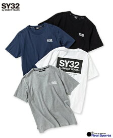 SY32 by SWEET YEARS エスワイサーティトゥー バイ スウィートイヤーズ 23SS BOX LOGO BACK PRINT TEE 13032J Tシャツ フットボールアパレル 特価