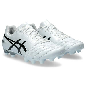 【asics アシックス】DS LIGHT PRO WIDE WHITE/BLACK 1103A110 101 サッカー用スパイク ワイド 幅広 天然皮革 カンガルー レアルスポーツ