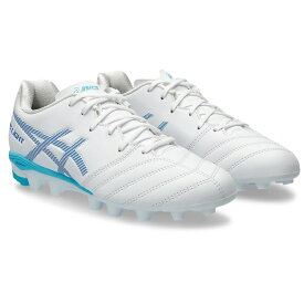 【asics アシックス】DS LIGHT JR GS WHITE/ELECTRIC BLUE 1104A046 102 ジュニア サッカー用 スパイク DSライト レアルスポーツ
