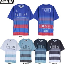 SVOLME スボルメ ボーダーFBTRトップ25SDG 25SS 1251-36700 プラクティスシャツ プラシャツ 半袖 サッカーウエア トレーニング メンズ レディース ユニセックス