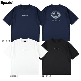 Spazio スパッツィオ ボールヘッドフォンオーバーサイズプラシャツ 25SS GE-1078 プラクティスシャツ 半袖　バックプリント サッカーウエア 特価