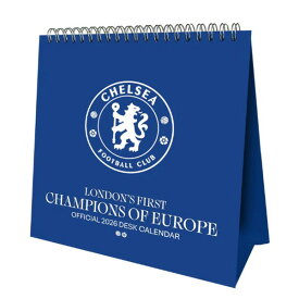 【オフィシャル ライセンスグッズ】2026年 チェルシーFC 卓上カレンダー che26001 サッカー デスク ファングッズ 景品 ギフト 2026