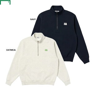 GOALSTUDIO �S�[���X�^�W�I ESSENTIAL BRUSHED QUARTER ZIP-UP TEE 25FW g5wtz902 zip�X�E�F�b�g �n�[�t�W�b�v �g���[�i�[ ���N��