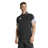 adidas アディダス TIRO26 コンペティション ポロシャツ ブラック jvk94 kb0160 半袖 ジップ サッカー 襟…