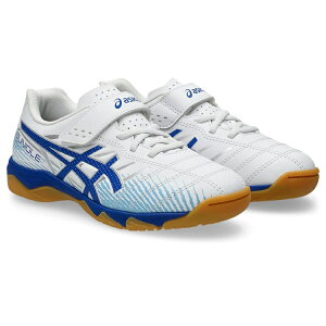 asics �A�V�b�N�X JUNIOLE 7 IN WHITE/ASICS BLUE 1104A055 100 �T�b�J�[�p �W���j�A�p �x���N�� �C���h�A ����