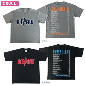 SULLO �X�[�W�� VINATGE TOUR TEE 26SS 1820301030 ����T�V���c ���B���e�[�W���H �J�b�g�\�[ �T�b�J�[ �t�b�g�T�� �O���[ �u���b�N ��