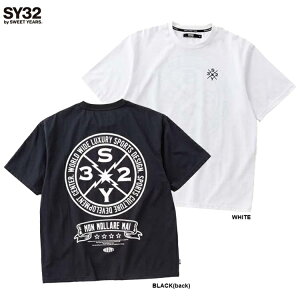 SY32 by SWEET YEARS �G�X���C�T�[�e�B�g�D�[ �o�C �X�E�B�[�g�C���[�Y BACK CIRCLE LOGO TEE 26SS 32-26sn1-23 ����T�V���c ���ST �u���b�N �z���C�g