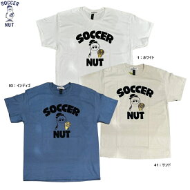 SOCCER NUT サッカーナッツ SOCCER W NUT +22 半袖TEE　26SS snw232 サッカージャンキー Tシャツ サッカー ワールドカップ 白 ベージュ ブルー