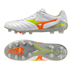 MIZUNO �~�Y�m ���i���V�[�_ �l�I 3 PRO �z���C�g×�C�G���[×�I�����W P1GA262254 PRISM WHITE PACK �T�b�J�[�p �X�p�C�N