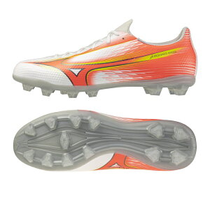MIZUNO �~�Y�m �~�Y�m�A���t�@ 3 SELECT �z���C�g×�I�����W×�C�G���[ P1GA266554 PRISM WHITE PACK �T�b�J�[�X�p�C�N ���A���X�|�[�c