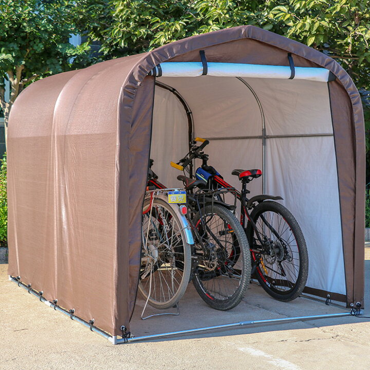 楽天市場】サイクルハウス 3台用 自転車置き場 自転車ガレージ 