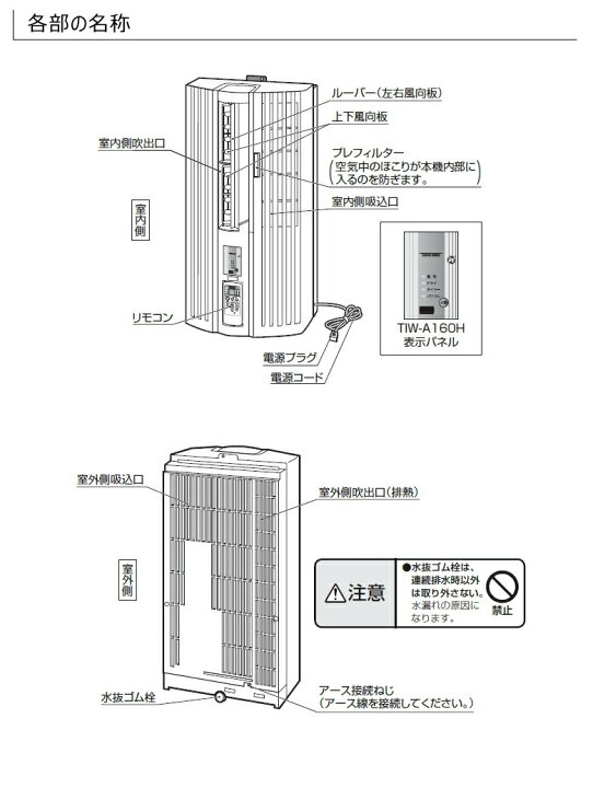 楽天市場】トヨトミ TOYOTOMI 窓用エアコン ホワイト TIW-A160L-W 