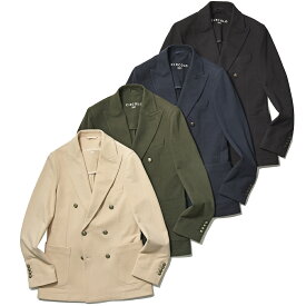 CIRCOLO 1901 チルコロ1901コットン ストレッチ カシミヤタッチジャージー メタルボタン セットアップ対応 ダブル6Bジャケット◆