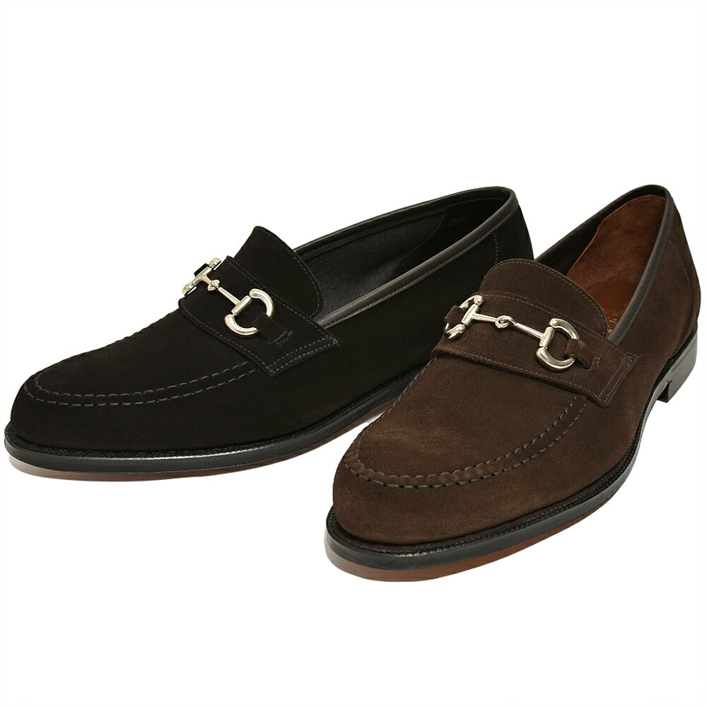 Crockett＆Jones クロケットアンドジョーンズ<br>FINCHLEY2 フィンチリー カーフスエード アンライニング ビットローファー