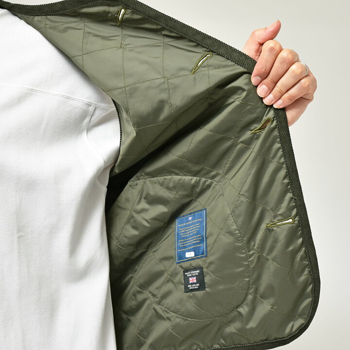 楽天市場】LAVENHAM ラベンハムCOTTON UNWADDED GILET ドライワックス 