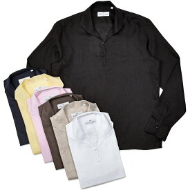 Massimo d'Augusto マッシモ ダウグストALAMARI リネン カプリシャツ