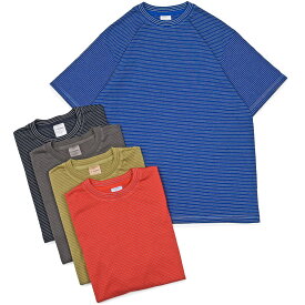 Yonetomi（ヨネトミ）GARMENT DYED BORDER T-SHIRT コットンポリエステル ガーメントダイ ボーダー クルーネックカットソー