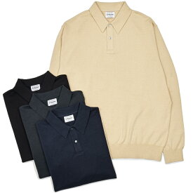 Yonetomi（ヨネトミ）LIGHT WAVE COTTON KNIT POLO ウェーブコットン ニットポロ