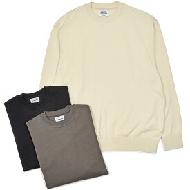 Yonetomi（ヨネトミ）WAVE COTTON KNIT PULLOVER ウェーブコットン クルーネックニット