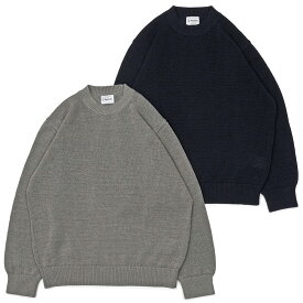 Yonetomi（ヨネトミ）WASHI COTTON KNIT PULLOVER 和紙 コットン ローゲージ クルーネックニット