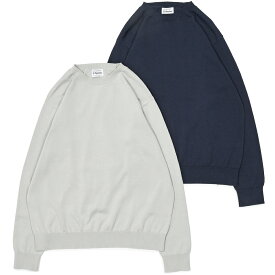 Yonetomi（ヨネトミ）HIGH TWIST COTTON KNIT PULLOVER コットン ハイゲージ クルーネックニット