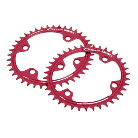 SUGINO スギノ チェーンリング CY4-SWN 38T シマノ製クランク専用 フロントシングル用ワイドナローチェーンリング レッド