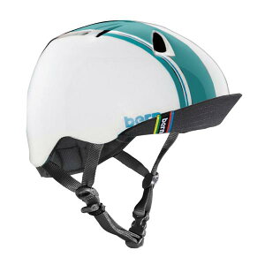 bern o[ y LbYwbg NINO j[m Matte White Racing Stripe }bgzCg[VOXgCv XS/S(48-51.5cm)