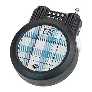 ADEPT アデプト ダイヤル式 リールロック スクートロック 3x900mm ストレートケーブル フランネルチェック LKW33401