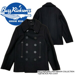 yBUZZ RICKSON'S oYN\YzWPbg /BR12394 / WILLIAM GIBSON COLLECTION Type BLACK PEA COATREAL DEAL