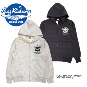 �yBUZZ RICKSON'S �o�Y���N�\���Y�z�X�E�F�b�g/ BR65599 / FULL ZIP SWEAT PARKA U.S. AIR FORCE��REAL DEAL/�V���c/�����Y�V���c/�~���^���[/�����V���c/�X�E�F�b�g/�����Y/�H�~