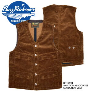 yBUZZ RICKSON'S oYN\YzxXg/BR15591 / AVIATION ASSOCIATES CORDUROY VEST