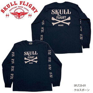 �ySKULL FLIGHT/�X�J���t���C�g�z�����O�X���[�uT�V���c/�N���X�{�[���FSFLT23-01 ��REALDEALSKULL FLIGHT/�X�J���t���C�g/CALIFORNIA LINE/�J���t�H���j�A���C��/�n�[���[/�o�C�J�[/�A���J�W/����T/�����O�X