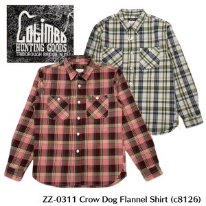 �yCOLIMBO/�R�����{�z�V���c/ ZZ-0311�@Crow Dog Flannel Shirt�@�N���D�h�b�O�@�t�����l���V���c��REALDEAL/�����Y�x�X�g/���U�[�x�X�g/�n���e�B���O�x�X�g