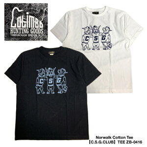�yCOLIMBO/�R�����{�zT�V���c / ZB-0416/ NORWALK COTTON TEE C.S.G. CLUB