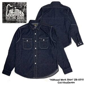 �yCOLIMBO/�R�����{�z�V���c/ZB-0310/ Hillhead Work Shirt/ Plain=10oz Denim=