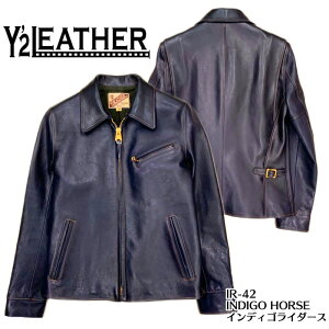 �yY'2 LEATHER/���C�c�[���U�[�z���U�[�W���P�b�g/INDIGO HORSE �C���f�B�S���C�_�[�X IR-42��REAL DEAL/Y'2�@LEATHER/���C�c�[���U�[/Y2/���C�c�[/�n�[���[/�o�C�J�[/�A���J�W/���U�[�W���P�b�g/���C�_�[