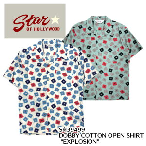 ymG^[vCYz Vc/ SH39499 /STAR OF HOLLYWOOD/ DOBBY COTTON OPEN SHIRT gEXPLOSIONh/Vc/Vc/YVc/AJW/Be[W/bN/X^[IunEbh