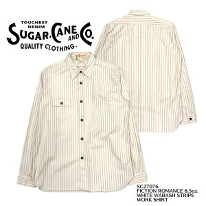 ySUGAR CANE/VK[P[zVc /FICTION ROMANCE8.5oz. WHITE WABASH WORK SHIRTREAL DEAL/SUGAR CANE/VK[P[/Vc/AJW/Vc/YVc/Be[W
