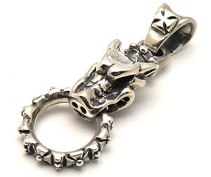 �yTravis Walker �g�����B�X���[�J�[�z�y���_���g/PDS021 GARGOYLE PENDANT WITH CROSS BALE AND FORMEE RING �IREAL DEAL