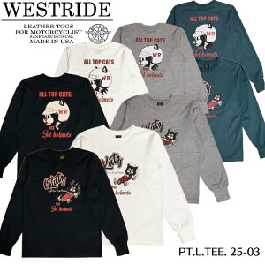 �yWEST RIDE/�E�G�X�g���C�h�z�����O�X���[�uT�V���c/PT.L.TEE. 25-03/�A���J�W/���[�^�[�T�C�N��/T�V���c/�����e�B/����/�����YT�V���c