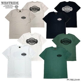 【WEST RIDE/ウエストライド】Tシャツ/PT.TEE.23-01★REALDEALWESTRIDE/ウエストライド/新潟/MADE IN NIIGATA/ハーレー/バイカー/アメカジ/モーターサイクル/レーシングダウン