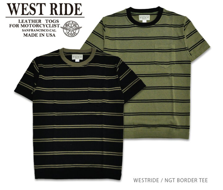 楽天市場】【WEST RIDE/ウエストライド】Tシャツ/NGT BORDER TEE 