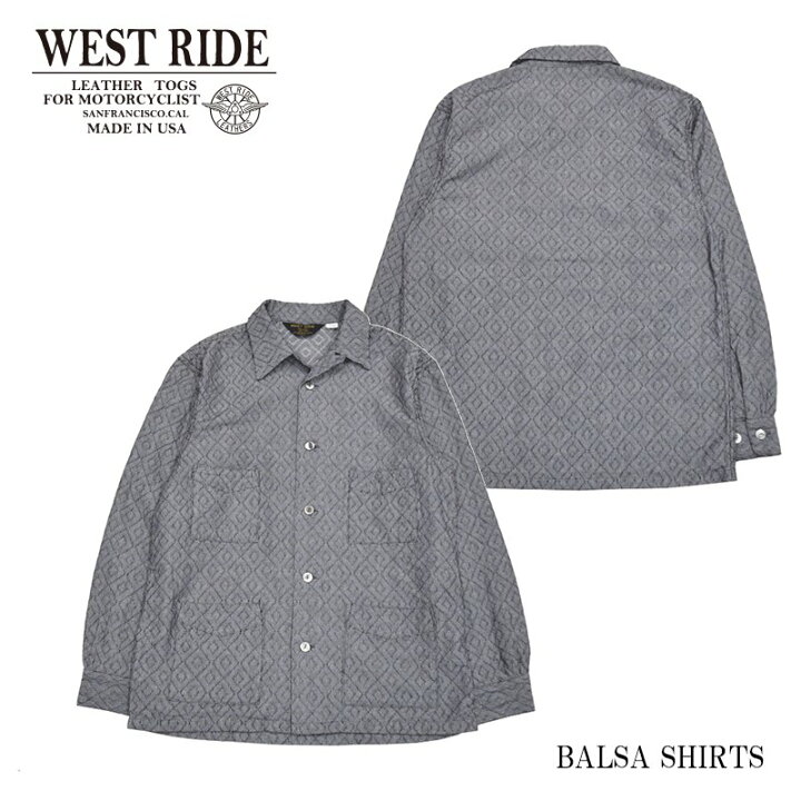 楽天市場】【WESTRIDE/ウエストライド】長袖シャツ/BALSA SHIRTS☆REAL 