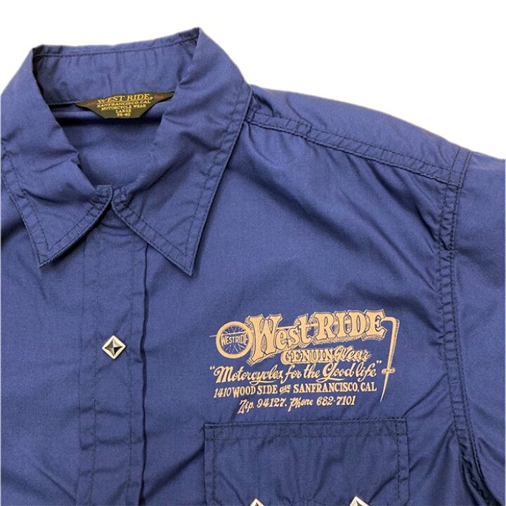 楽天市場】【WESTRIDE/ウエストライド】半袖シャツ/ SNAP WORK SHIRTS 