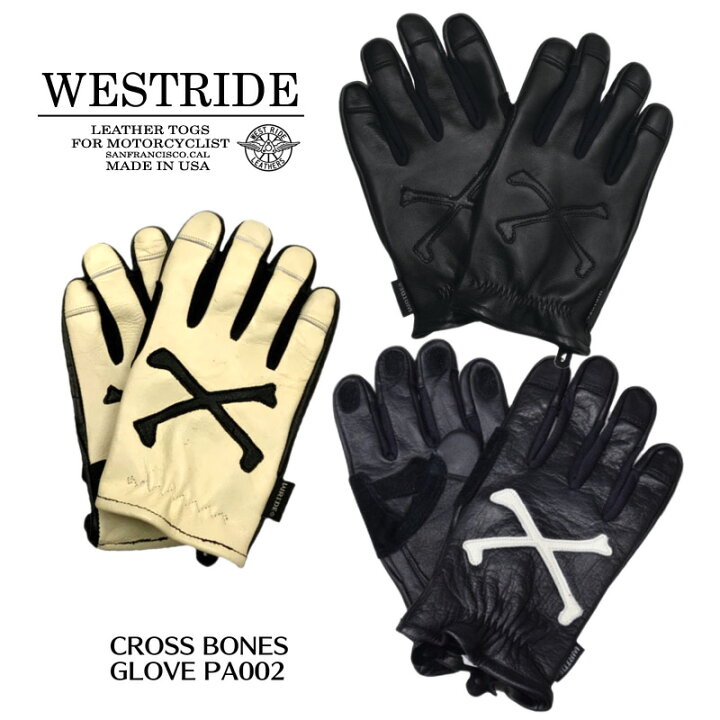 楽天市場】【WESTRIDE/ウエストライド】グローブ/CROSS BONES GLOVE  