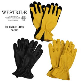 【WESTRIDE/ウエストライド】グローブ/DD CYCLE GLOVE LONG★REAL DEALWESTRIDE/ウエストライド/新潟/MADE IN NIIGATA/ハーレー/バイカー/アメカジ/モーターサイクル/レーシングダウン