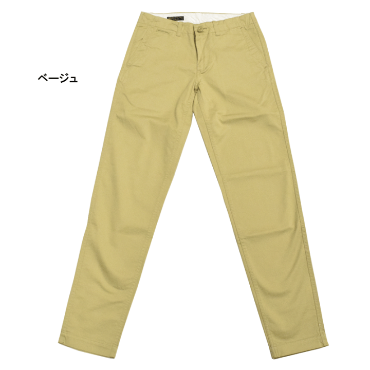 WESTRIDE ウエストライド THICK RIDE SLIM CHINO WESTRIDE(ウエストライド) ストレッチチノパンツ THICK RIDE