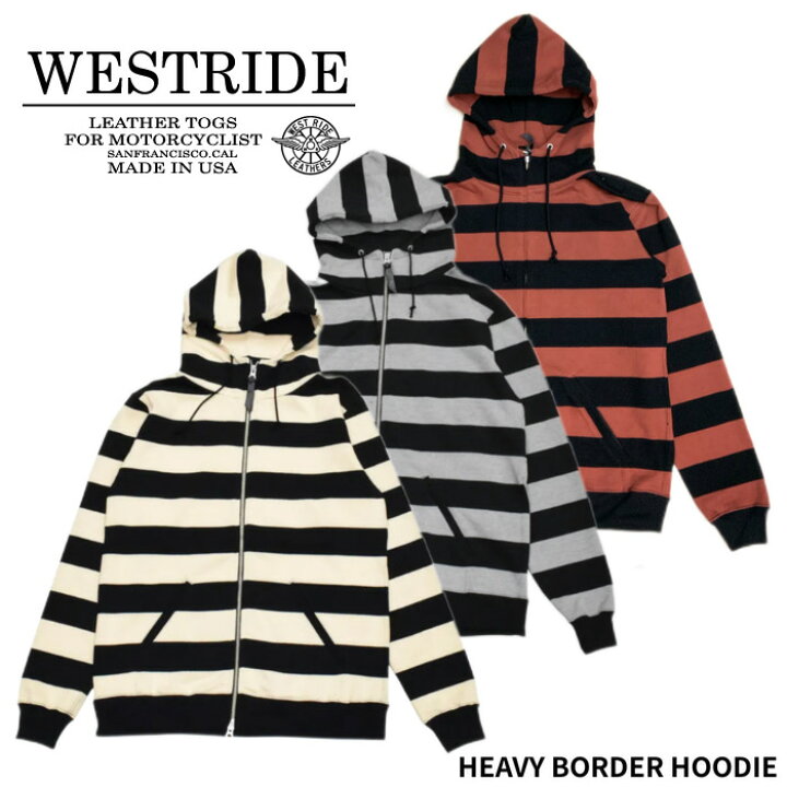 楽天市場】【WEST RIDE/ウエストライド】フーディ－/HEAVY BORDER 